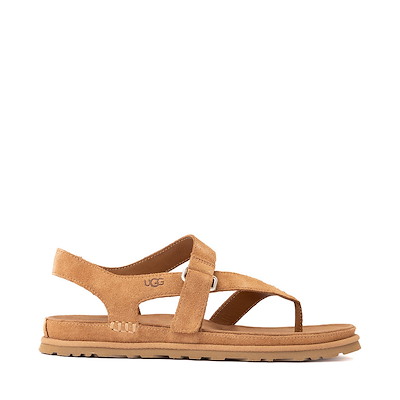 Main view of Womens UGG&reg; GoldenGaze Toe Post Sandal - Chestnut