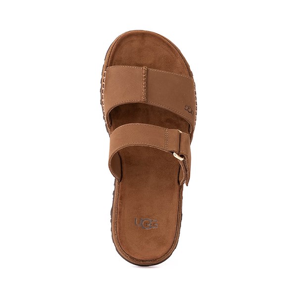 alternate view Womens UGG&reg; GoldenGaze Toe Post Sandal - Dark ChestnutALT2