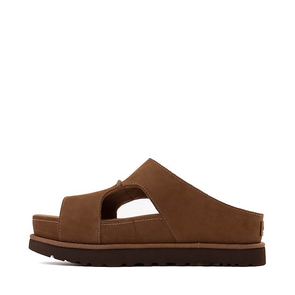alternate view Womens UGG&reg; Goldenstar Hi Cutout Slide - Dark ChestnutALT1