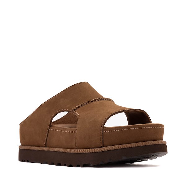 alternate view Womens UGG&reg; Goldenstar Hi Cutout Slide - Dark ChestnutALT5