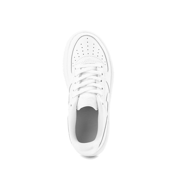 alternate view Nike Force 1 Low Athletic Shoe - Little Kid - White / White / White / WhiteALT2