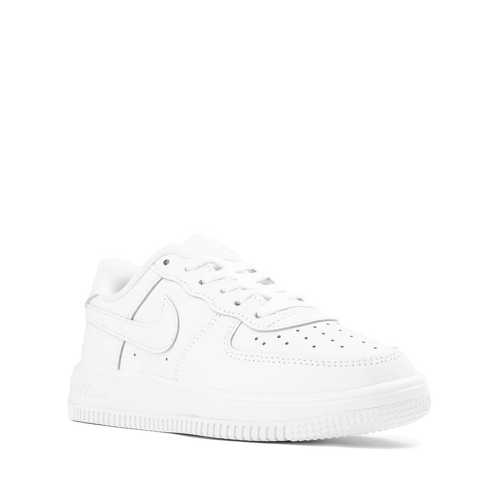 Nike Force 1 Low Athletic Shoe - Little Kid - White / White
