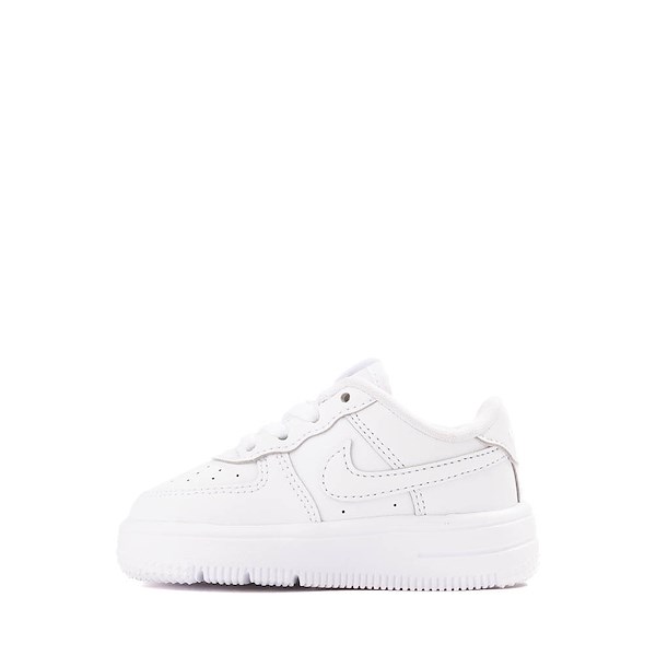 alternate view Nike Air Force 1 Low Athletic Shoe - Baby / Toddler - White / White / White / WhiteALT1