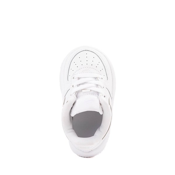 alternate view Nike Air Force 1 Low Athletic Shoe - Baby / Toddler - White / White / White / WhiteALT2