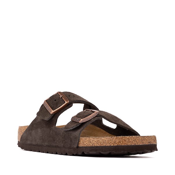 alternate view Womens Birkenstock Arizona Soft Footbed Slide Sandal - MochaALT5