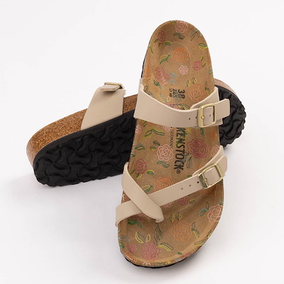 Main view of Womens Birkenstock Mayari Sandcastle Slide Sandal - Natural