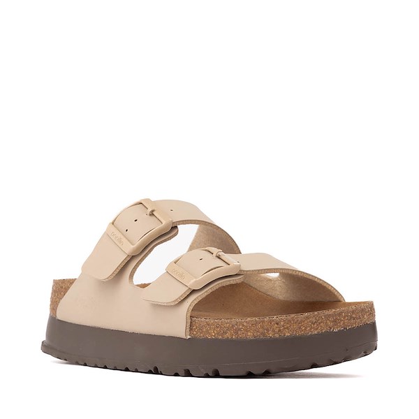 alternate view Womens Papillio by Birkenstock&reg; Arizona Flex Platform Slide Sandal - SandcastleALT5