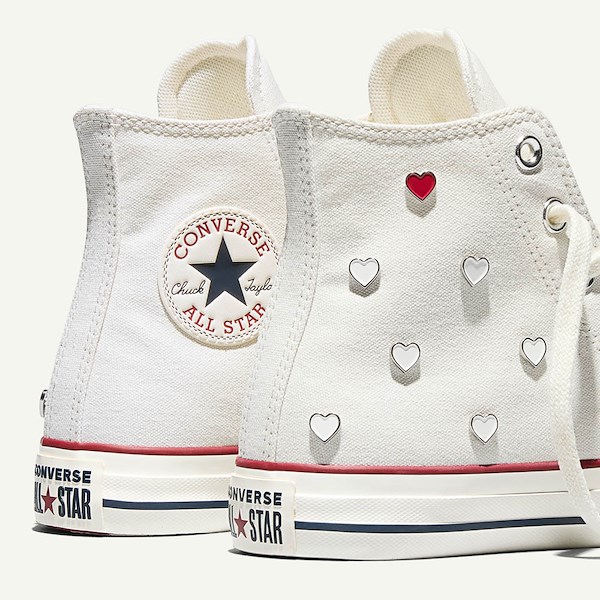 alternate view Womens Converse Chuck Taylor All Star High-Top Sneaker - Vintage White / Egret / Days Ahead RedHERO