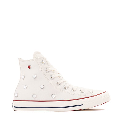 Main view of Womens Converse Chuck Taylor All Star High-Top Sneaker - Vintage White / Egret / Days Ahead Red