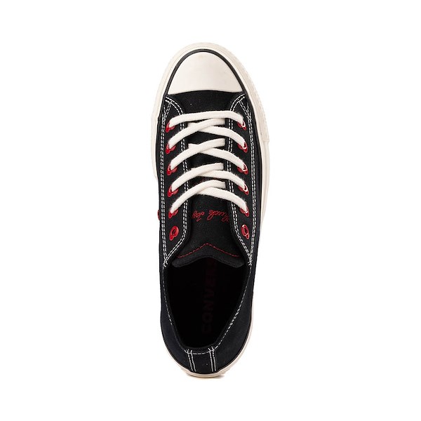 alternate view Womens Converse Chuck Taylor All Star Lift Low-Top Sneaker - Black / Egret / Days Ahead RedALT2