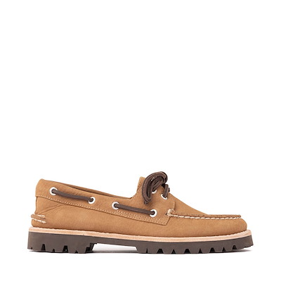 Main view of Womens Sperry Authentic Original&amp;trade; 2-Eye Low Lug Boat Shoe - Tan