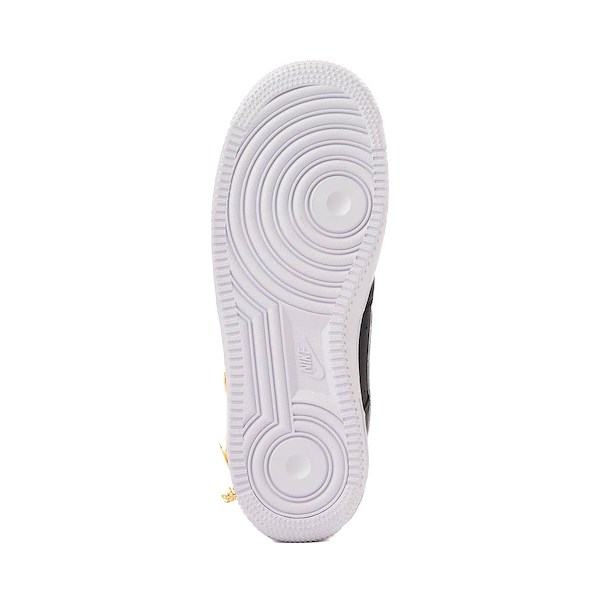 alternate view Womens Nike Air Force 1 '07 Premium Flowers Athletic Shoe - Black / Metallic Gold / White / WhiteALT3