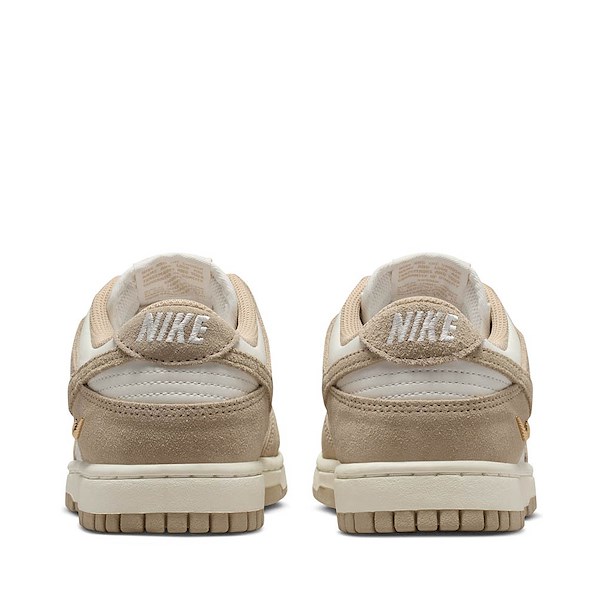 alternate view Womens Nike Dunk Low Athletic Shoe - Sail / White / Metallic Gold / LinenALT4