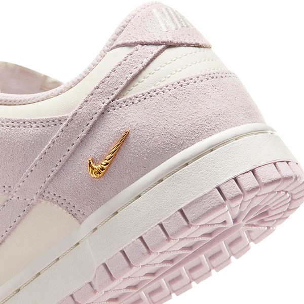 alternate view Womens Nike Dunk Low Athletic Shoe - Sail / Pearl Pink / White / Metallic GoldALT5B