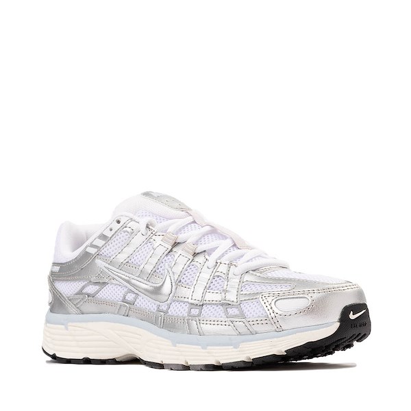alternate view Womens Nike P-6000 Athletic Shoe - Metallic White / Metallic Silver / Blue Tint / SailALT5