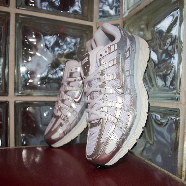 alternate view Womens Nike P-6000 Athletic Shoe - Metallic White / Metallic Silver / Blue Tint / SailHERO