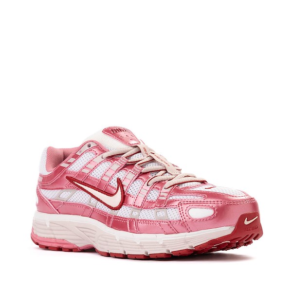 alternate view Womens Nike P-6000 Athletic Shoe - Summit White / Silt Red / Peony / Team CrimsonALT5
