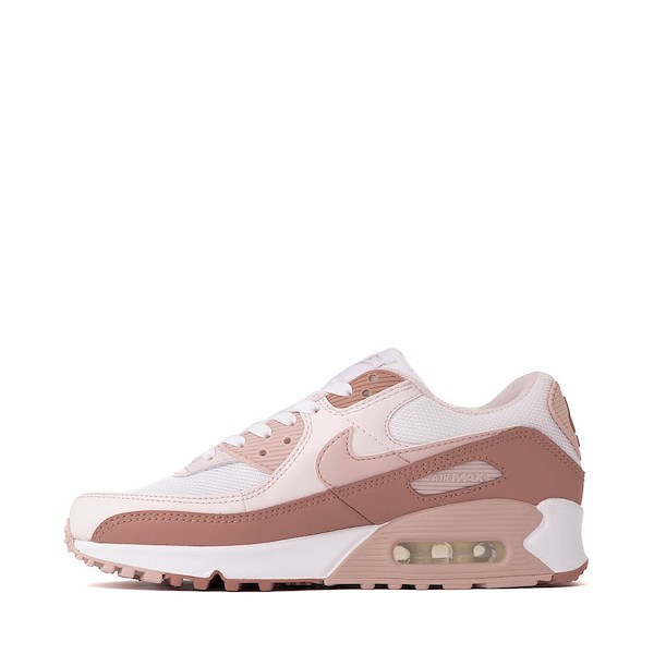 alternate view Womens Nike Air Max 90 Athletic Shoe - Particle Pink / Pearl Pink / Silt RedALT1