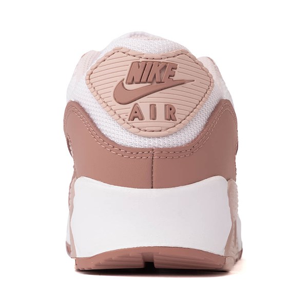 alternate view Womens Nike Air Max 90 Athletic Shoe - Particle Pink / Pearl Pink / Silt RedALT4