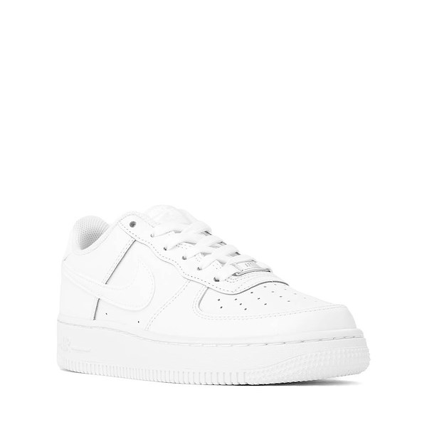 alternate view Nike Air Force 1 LE Athletic Shoe - Big Kid - White / WhiteALT5