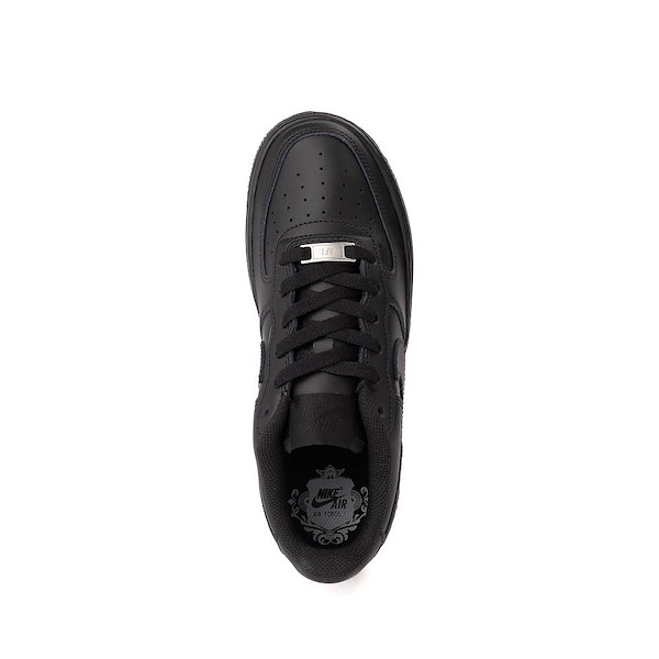 alternate view Nike Air Force 1 LE Athletic Shoe - Big Kid - Black / BlackALT2