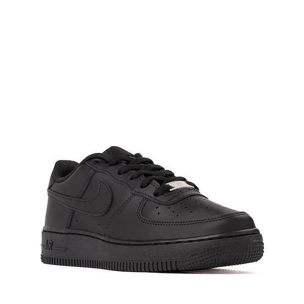 alternate view Nike Air Force 1 LE Athletic Shoe - Big Kid - Black / BlackALT5