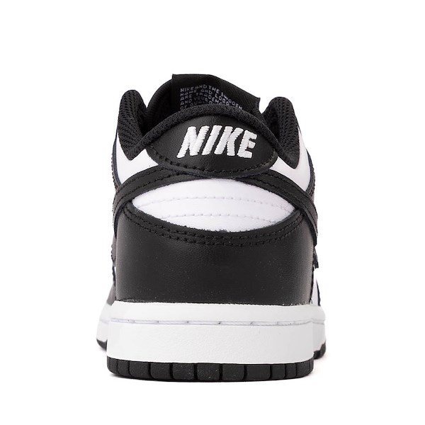 alternate view Nike Dunk Low Athletic Shoe - Little Kid - White / White / BlackALT4