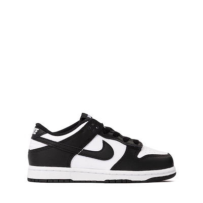 Main view of Nike Dunk Low Athletic Shoe - Little Kid - White / White / Black