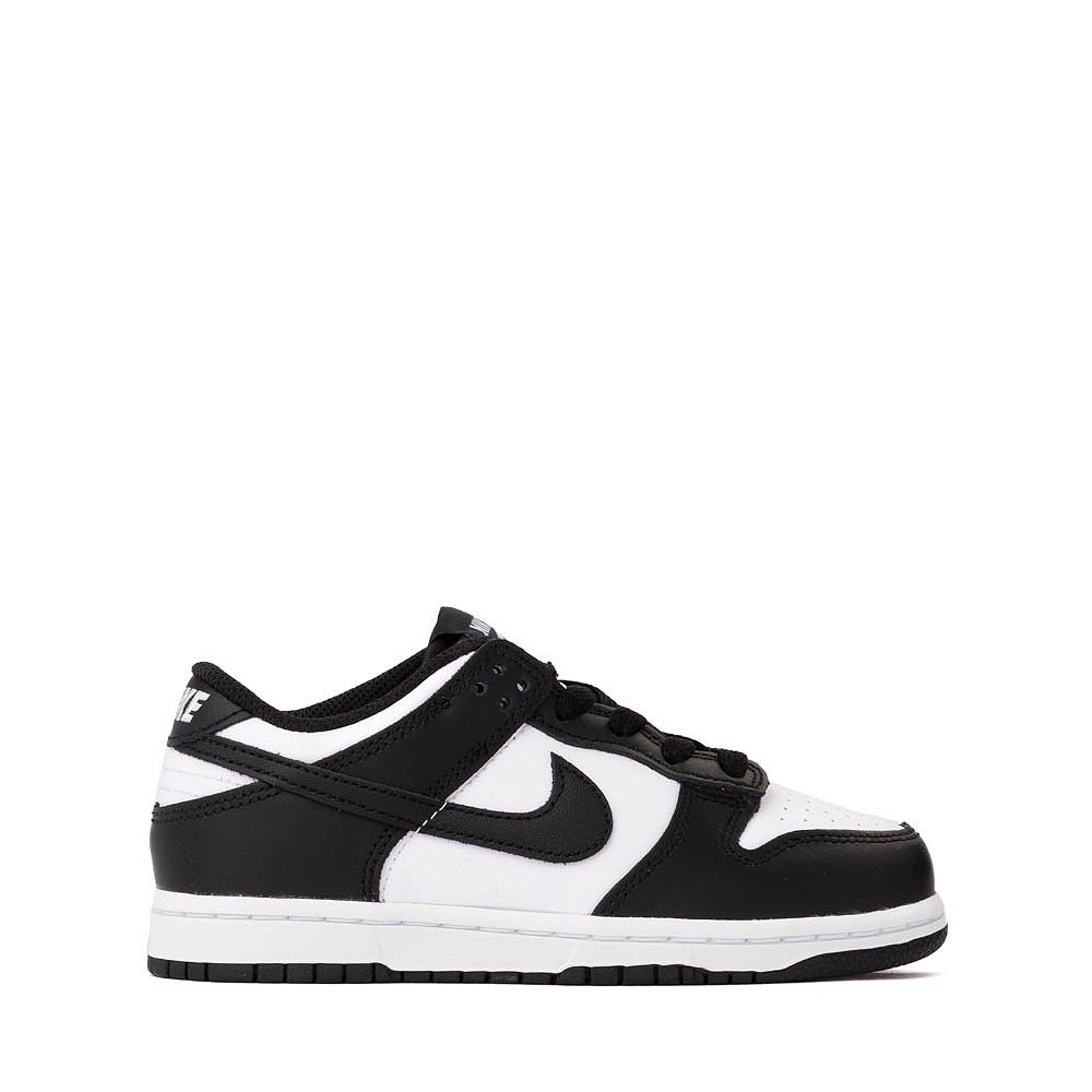 Nike Dunk Low Athletic Shoe - Little Kid - White / White / Black