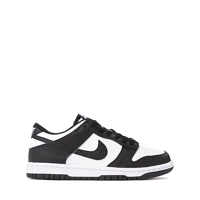 Main view of Nike Dunk Low Athletic Shoe - Big Kid - White / White / Black