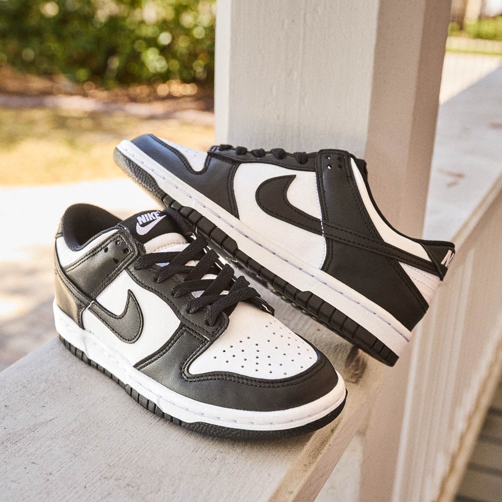 Nike Dunk Low Athletic Shoe - Big Kid - White / White  display picture 2