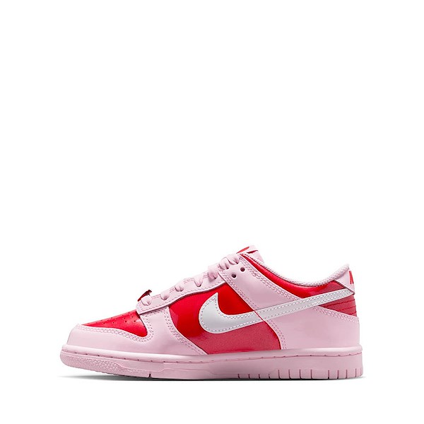 alternate view Nike Dunk Low Athletic Shoe - Big Kid - Pink Foam / Summit White / Light CrimsonALT1