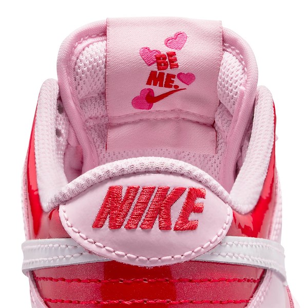 alternate view Nike Dunk Low Athletic Shoe - Big Kid - Pink Foam / Summit White / Light CrimsonALT4B