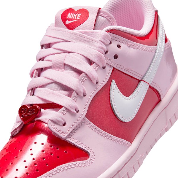 alternate view Nike Dunk Low Athletic Shoe - Big Kid - Pink Foam / Summit White / Light CrimsonALT5B