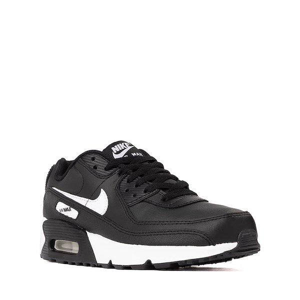 alternate view Nike Air Max 90 LTR - Big Kid - Black / Black / WhiteALT5