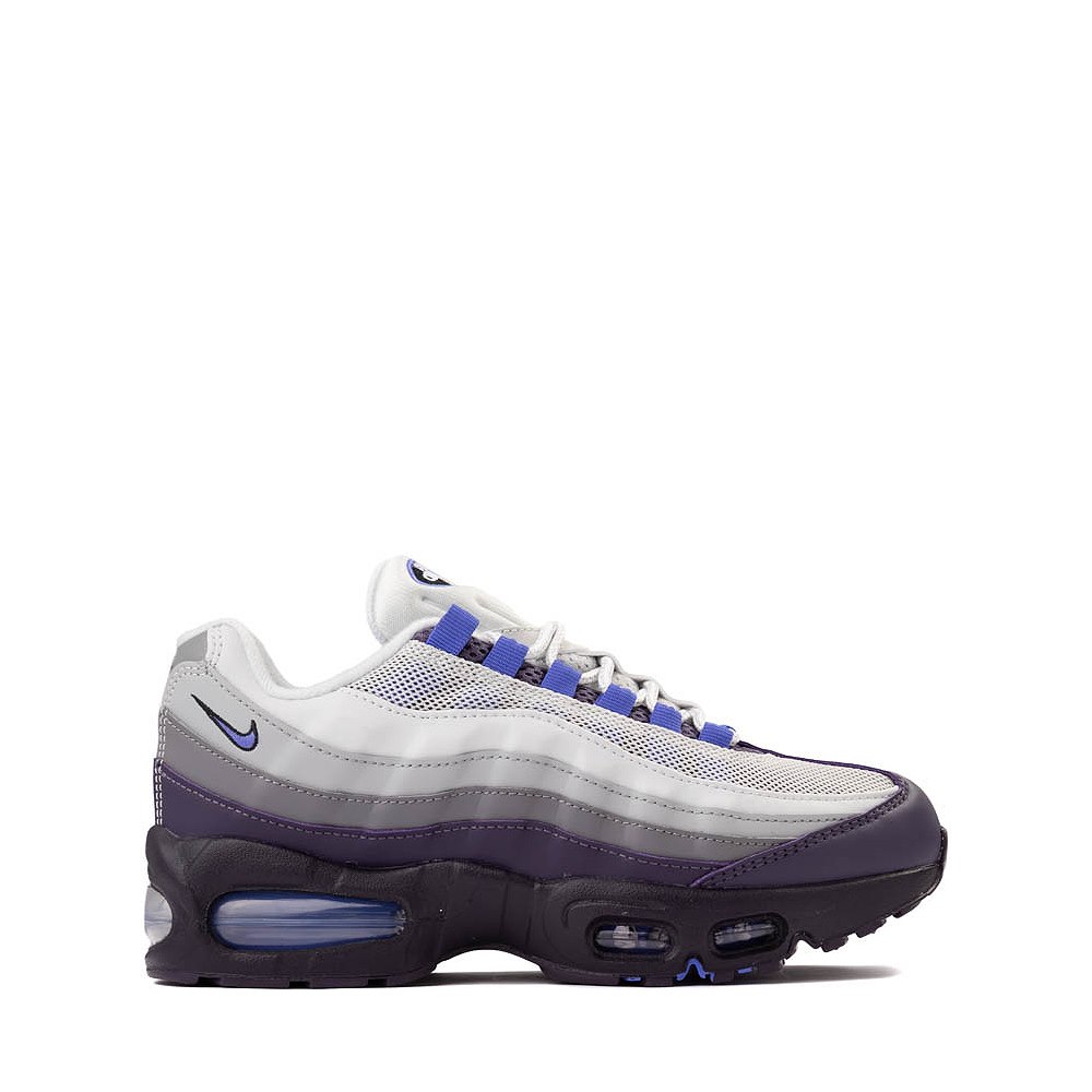 Nike Air Max 95 Athletic Shoe - Big Kid - Photon Dust / Sapphire-Dark Raisin