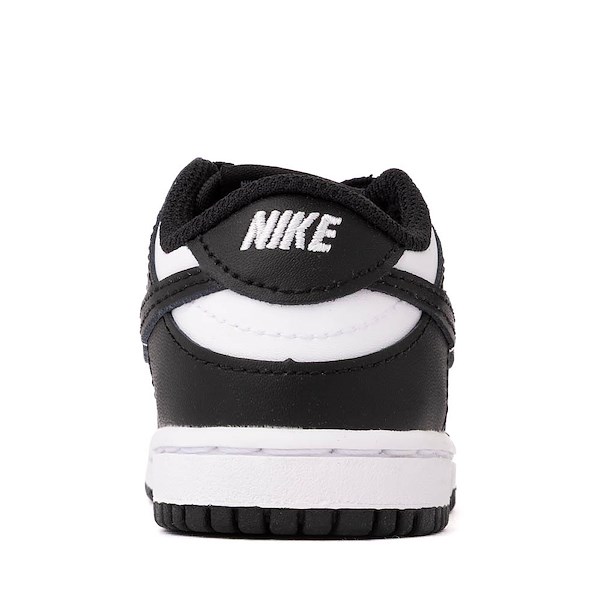 alternate view Nike Dunk Low Athletic Shoe - Baby / Toddler - White / White / BlackALT4