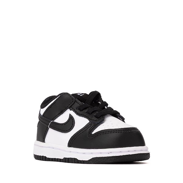 alternate view Nike Dunk Low Athletic Shoe - Baby / Toddler - White / White / BlackALT5