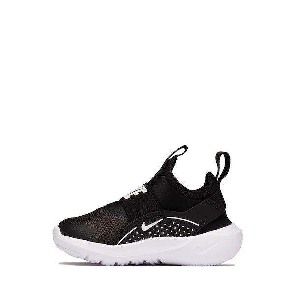 alternate view Nike Flex Runner 4 Athletic Shoe - Baby / Toddler - Black / Black / WhiteALT1