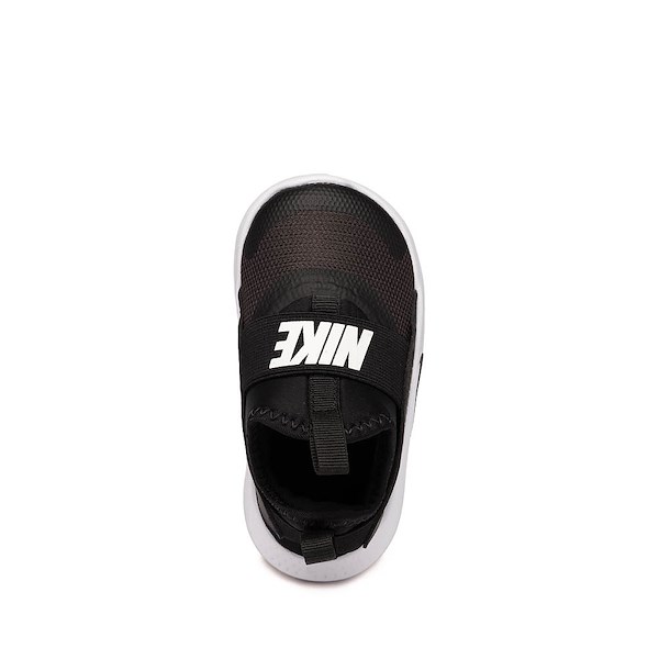 alternate view Nike Flex Runner 4 Athletic Shoe - Baby / Toddler - Black / Black / WhiteALT2