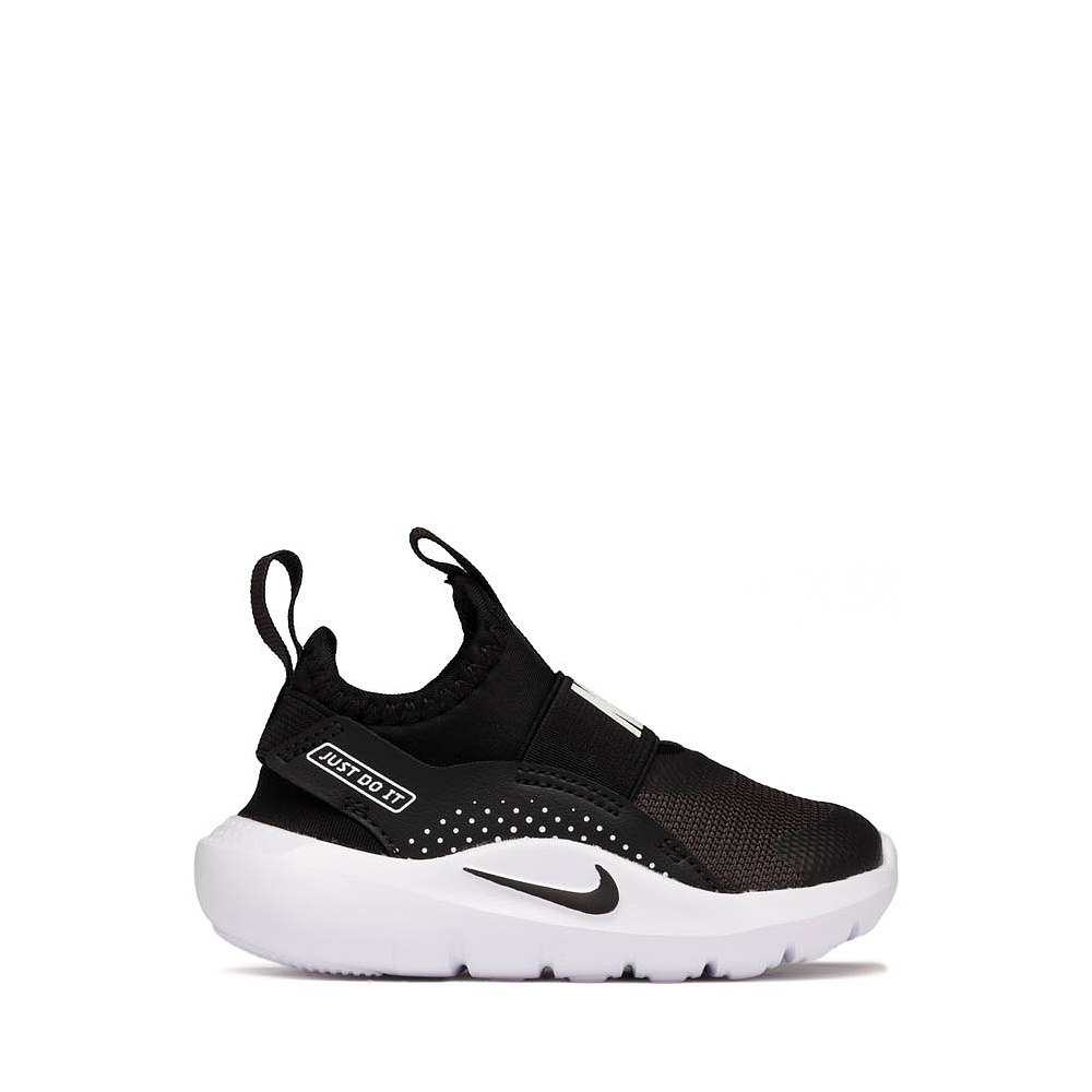 Nike Flex Runner 4 Athletic Shoe - Baby / Toddler - Black / Black / White