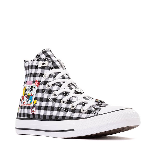 alternate view Converse x Hello Kitty&reg; & Friends Chuck Taylor All Star High-Top Sneaker - Black / White GinghamALT5