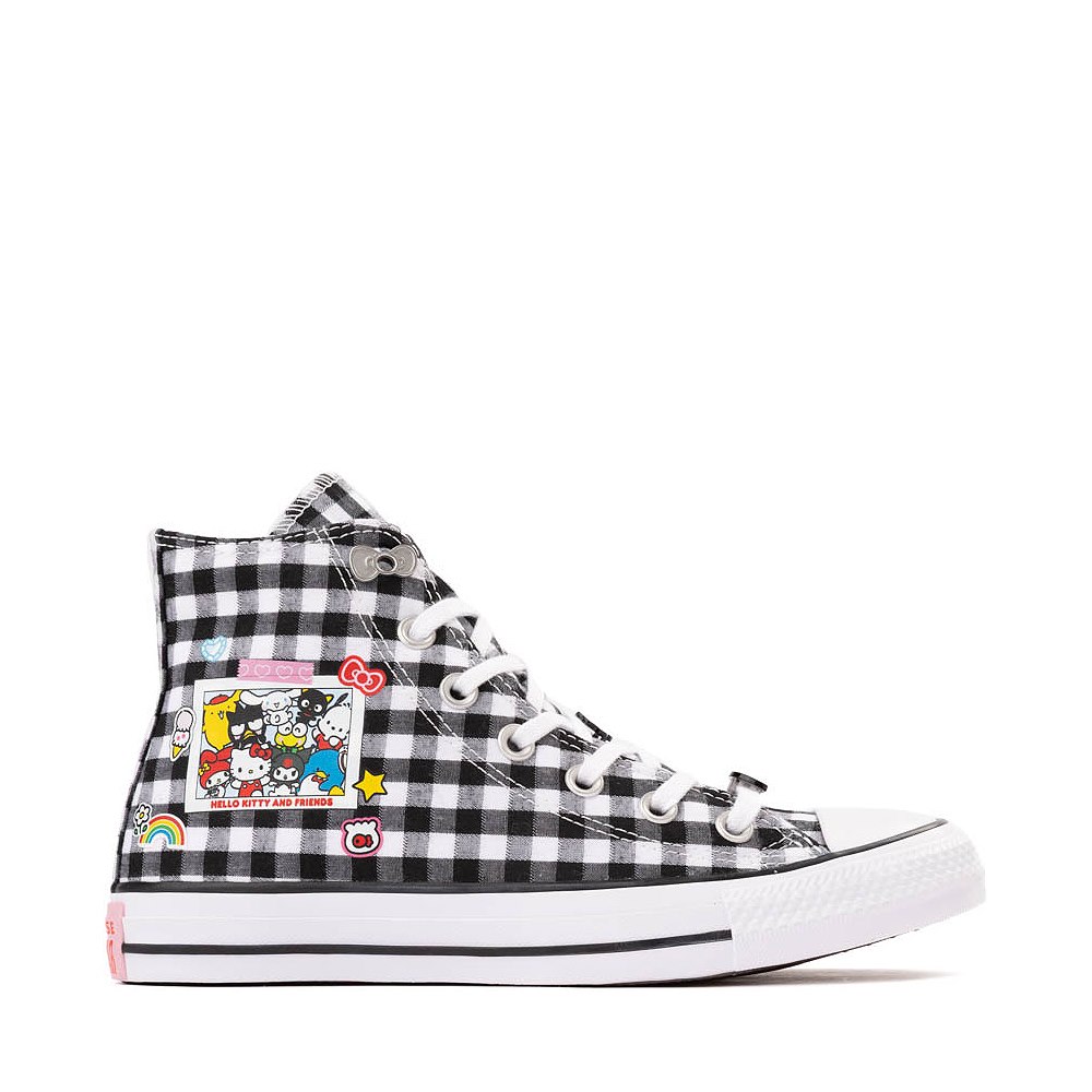 Converse x Hello Kitty&reg; & Friends Chuck Taylor All Star High-Top Sneaker - Black / White Gingham
