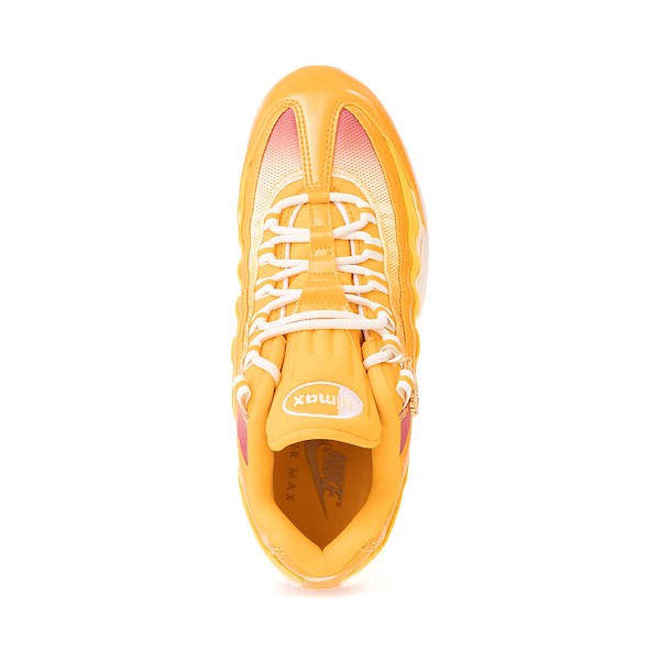 alternate view Womens Nike Air Max 95 Big Bubble Athletic Shoe - University Gold / Coconut Milk / Pink FoamALT2