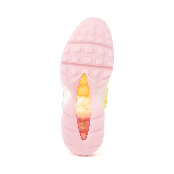 alternate view Womens Nike Air Max 95 Big Bubble Dawn of Light Athletic Shoe - University Gold / Coconut Milk / Pink FoamALT3