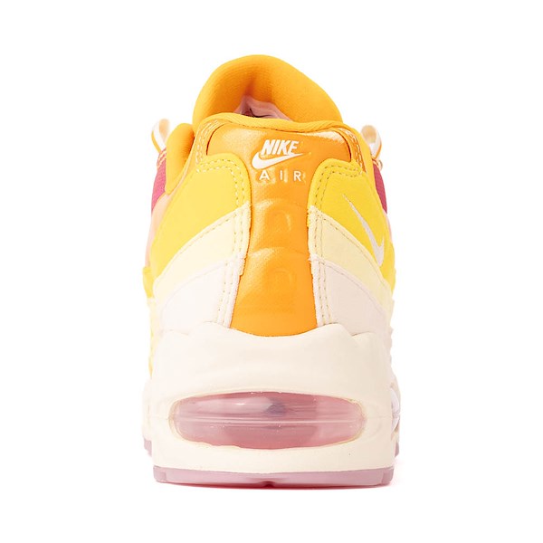 alternate view Womens Nike Air Max 95 Big Bubble Dawn of Light Athletic Shoe - University Gold / Coconut Milk / Pink FoamALT4