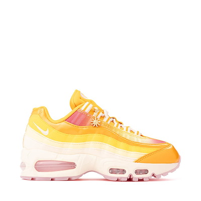 Main view of Womens Nike Air Max 95 Big Bubble Athletic Shoe - University Gold / Coconut Milk / Pink Foam