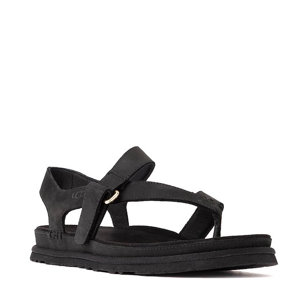 alternate view Womens UGG&reg; GoldenGaze Toe Post Sandal - BlackALT5