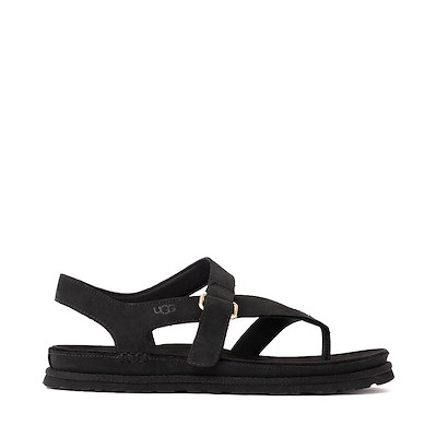 Main view of Womens UGG&amp;reg; GoldenGaze Toe Post Sandal - Black