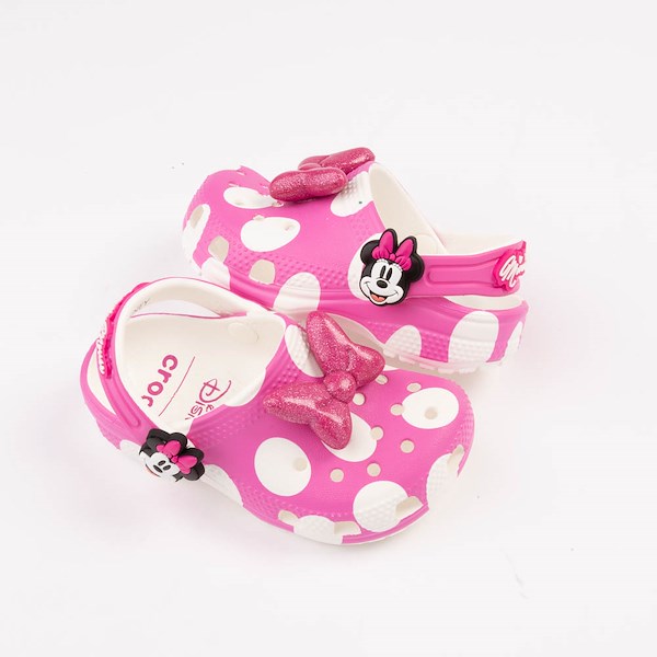 alternate view Disney Crocs Minnie Mouse Classic Clog - Baby / Toddler - MulticolorHERO